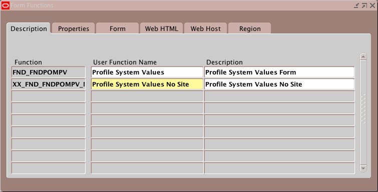 Snapshot 2009 01 16 15 13 05 Form Personalization: Limit Site Level Profile Options Access on the form FNDPOMPV